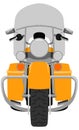 Color touring motorcycle isolated vector illustration