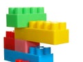 Color toy brick construction