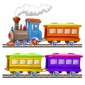 Color trains and wagons