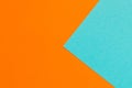 Color Trends background. Orange blue abstract geometric background Royalty Free Stock Photo