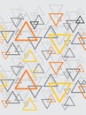 color triangle seamless pattern CDR X6 Royalty Free Stock Photo