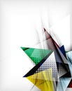 Color triangles, unusual abstract background Royalty Free Stock Photo