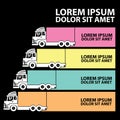 Color truck chart and blank stripe