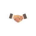 Vector image. Business concept. Handshake