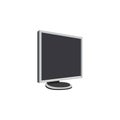 Vector image. Computer, monitor