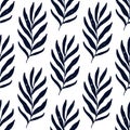 Color vector pattern with palm dypsis leaves. Seamless summer palm dypsis tropical design. Vector dypsis lutescens seamless