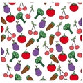 color vegetables background icon