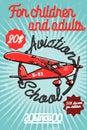 Color vintage Aviation poster