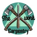 Color vintage Carpenter emblem