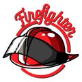 Color vintage fireman emblems