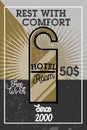 Color vintage hotel banner