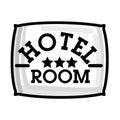 Color vintage hotel emblem