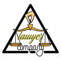 Color vintage lawyer emblem