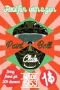 Color vintage paintball poster