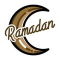 Color vintage ramadan emblem