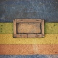 Color vintage wall background with frames