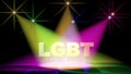 Color volume lights LGBT intro 3d