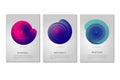 Color vortex. Minimalistic poster design template with spiral shell. Abstract form with curl lines and vibrant color