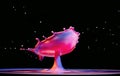 Color water drop explosion mushroom