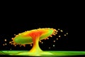 Color water drop explosion mushroom