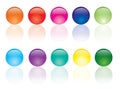 Color web buttons Royalty Free Stock Photo