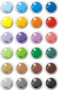 Color web buttons Royalty Free Stock Photo