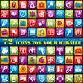 Color web icons