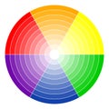 color wheel 6-colors Royalty Free Stock Photo