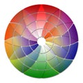 Color wheel concept on white background Royalty Free Stock Photo