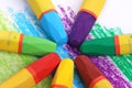 Color Wheel by crayons Royalty Free Stock Photo