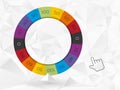 Color wheel of fortune Royalty Free Stock Photo