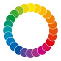 Color wheel made of circles