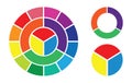 Color wheel selection group Royalty Free Stock Photo