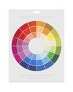 Color wheel semi flat color vector object Royalty Free Stock Photo