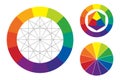 Color wheel vector illustration Royalty Free Stock Photo