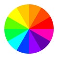 Color wheel. Vector Illustration Royalty Free Stock Photo