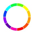 Color wheel. Vector Illustration Royalty Free Stock Photo