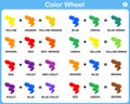 Color Wheel Worksheet for kids