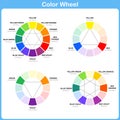 Color Wheel Worksheet - Red Blue Yellow color