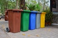 Color wheelie garbage bins