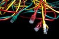 Color wire lan of internet network connection