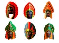 Color wood Mask Royalty Free Stock Photo