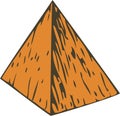 Color Wooden Pyramid