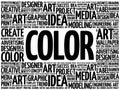 COLOR word cloud Royalty Free Stock Photo