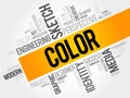COLOR word cloud Royalty Free Stock Photo