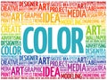 COLOR word cloud, creative concept Royalty Free Stock Photo