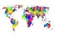 Color World map