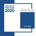 Color of the Year 2020 Classic Blue. Background fashionable palette Royalty Free Stock Photo
