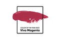 Color of the year 2023 Viva Magenta background.