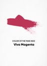 Color of the year 2023 Viva Magenta background.